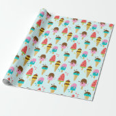 Cadeau Papier Motif d'été (Déroulé)