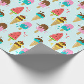 Cadeau Papier Motif d'été (Coin)