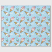 Cadeau Papier Motif d'été (Plat)