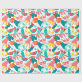 Cadeau Papier Motif d'été (Plat)