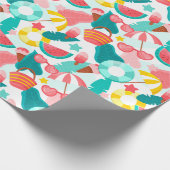 Cadeau Papier Motif d'été (Coin)