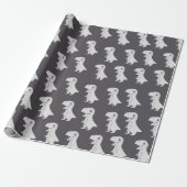 Cadeau Papier Motif Dinosaure (Déroulé)