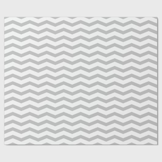 Cadeau Papier motif du chevron gris (Plat)