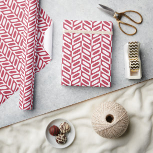Cadeau Papier Motif géométrique rose moderne