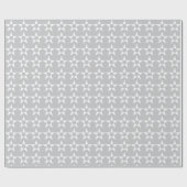 Cadeau Papier Motif Gris Star (Plat)