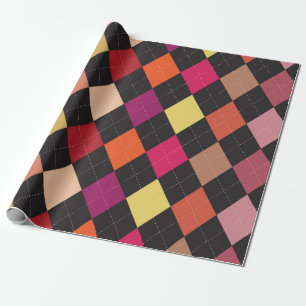 Cadeau Papier Motif Jacquard amusant