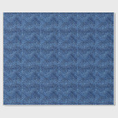 Cadeau Papier Motif Leopard bleu (Plat)