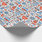 Cadeau Papier Motif Médicale (Coin)