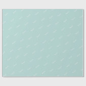 Cadeau Papier Motif moderne bleu et blanc de Noël (Plat)