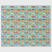 Cadeau Papier Motif Monster mignon (Plat)