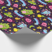 Cadeau Papier Motif Monster mignon (Coin)
