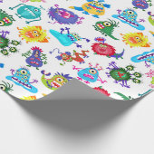 Cadeau Papier Motif Monster mignon (Coin)