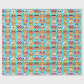 Cadeau Papier Motif Monster mignon (Plat)
