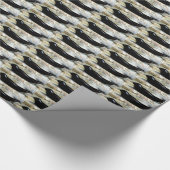 Cadeau papier motif noir (Coin)