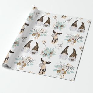 Cadeau Papier Motif nordique de Noël