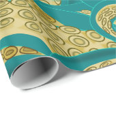 Cadeau Papier Motif Octoupus (Coin rond)