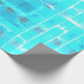 Cadeau Papier Motif Plaid Bleu (Coin)