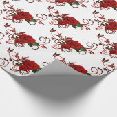 Cadeau Papier Motif Red Roses (Coin)