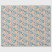 Cadeau Papier Motif Retro Atomic Crescents (Plat)