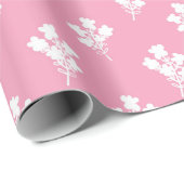 Cadeau Papier Motif rose Abstrait (Coin rond)