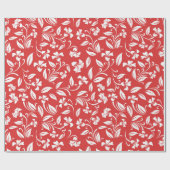 Cadeau Papier Motif rouge Abstrait (Plat)