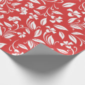 Cadeau Papier Motif rouge Abstrait (Coin)
