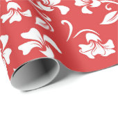 Cadeau Papier Motif rouge Abstrait (Coin rond)