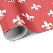 Cadeau Papier Motif rouge Abstrait (Coin rond)