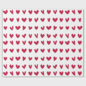 Cadeau Papier Motif rouge blanc (Plat)