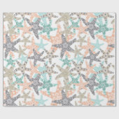Cadeau Papier Motif sans écaille Starfish (Plat)