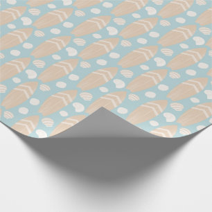 Cadeau Papier Motif Surfboard Et Shell