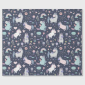 Cadeau Papier Motif Unicorn (Plat)