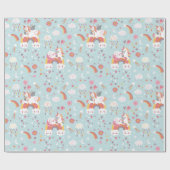 Cadeau Papier Motif Unicorn (Plat)