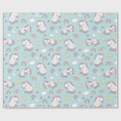 Cadeau Papier Motif Unicorn (Plat)
