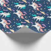 Cadeau Papier Motif Unicorn (Coin)