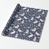 Cadeau Papier Motif Unicorn (Déroulé)
