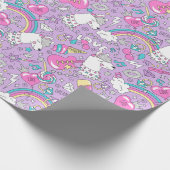 Cadeau Papier Motif Unicorn (Coin)
