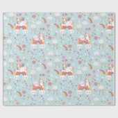 Cadeau Papier Motif Unicorn (Plat)