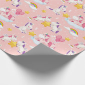 Cadeau Papier Motif Unicorn (Coin)