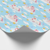 Cadeau Papier Motif Unicorn (Coin)