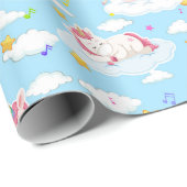 Cadeau Papier Motif Unicorn (Coin rond)