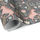 Cadeau Papier Motif Unicorn (Coin rond)