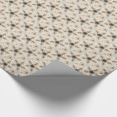 Cadeau papier motif vedette festif (Coin)