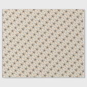 Cadeau papier motif vedette festif (Plat)