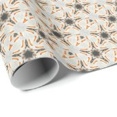 Cadeau papier motif vedette festif (Coin rond)