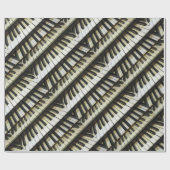 Cadeau Papier noir et blanc de claviers (Plat)