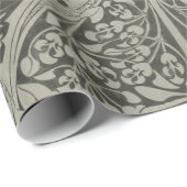 Cadeau Papier noir gothique victorien (Coin rond)