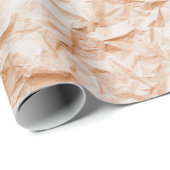 Cadeau Papier Pâle Froissé Noël (Coin rond)