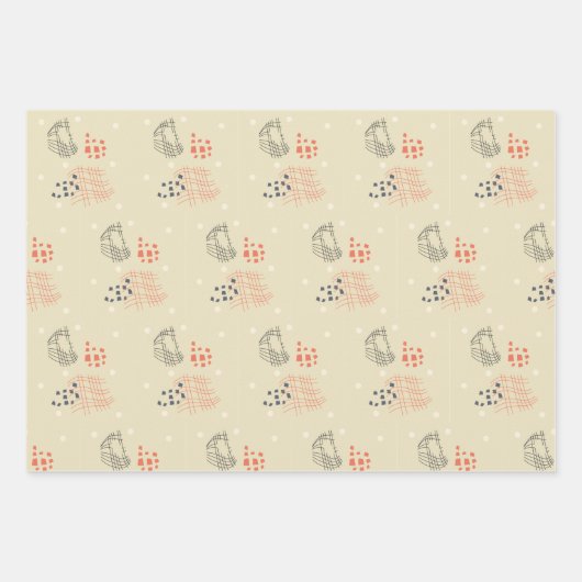 cadeau papier papier motifs abstraits (Devant)