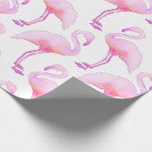 Cadeau Papier papier Tissu Flamant rose d'aquarelle rose (Coin)